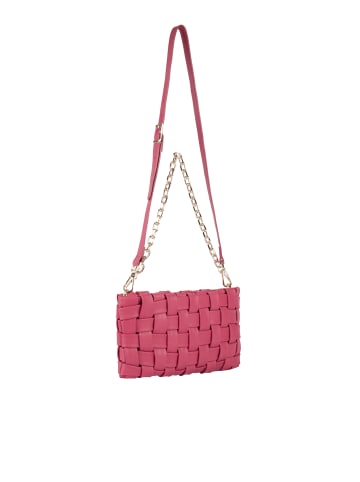 faina Handtasche Aus Leder in Fuchsia