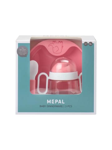 3er Set Babygeschirr Mio in Deep Pink