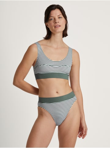 Calida Bustier in laurel green print
