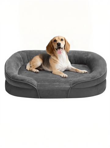 Feandrea Hundebett Blomfy in Schiefergrau - (B)76 x (H)18 x (T)51 cm
