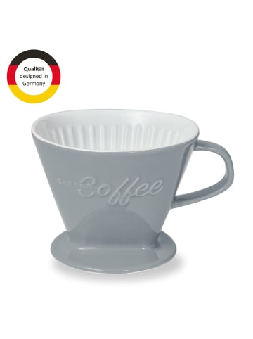 Creano Porzellan Kaffee-Filter in Steingrau