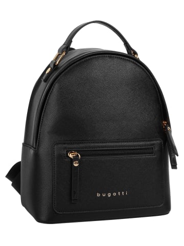 Bugatti Rucksack ELLA SAFFIANO Kunstfaser in schwarz