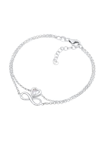 Elli Armband 925 Sterling Silber Herz, Infinity in Silber