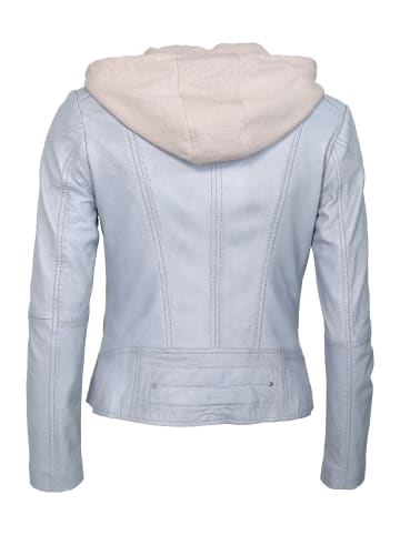 Maze Lederjacke Mico in baby blue