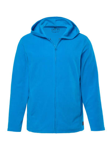 JP1880 Sweatjacke in mittelblau