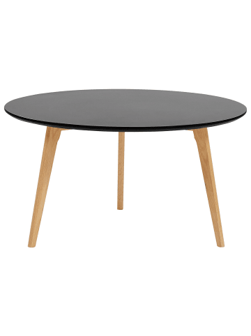 Beliani Couchtisch TENNESSEE in Schwarz/Braun - (W) 80 x (H) 44 x (L) 80 cm