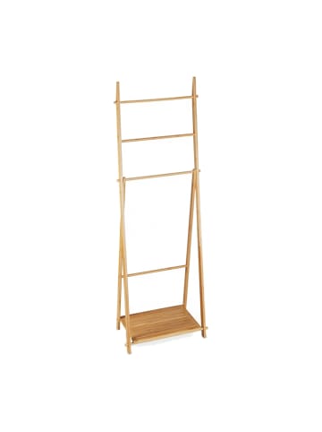 relaxdays Handtuchständer in Natur - (B)53,5 x (H)153 x (T)30 cm