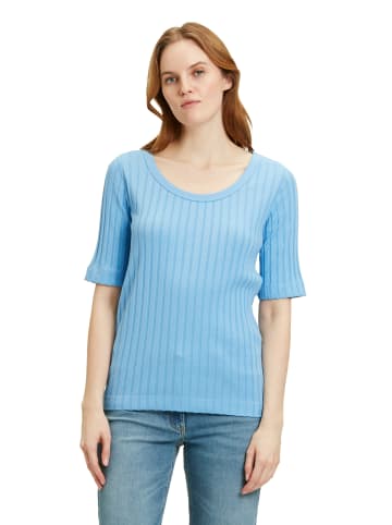 Betty Barclay Basic Shirt mit Rippenstruktur in Ocean Blue