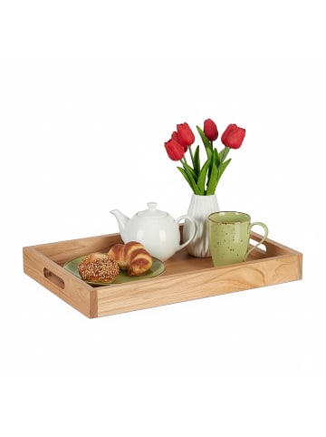 relaxdays Serviertablett in Natur - (B)55 x (H)5 x (T)35 cm