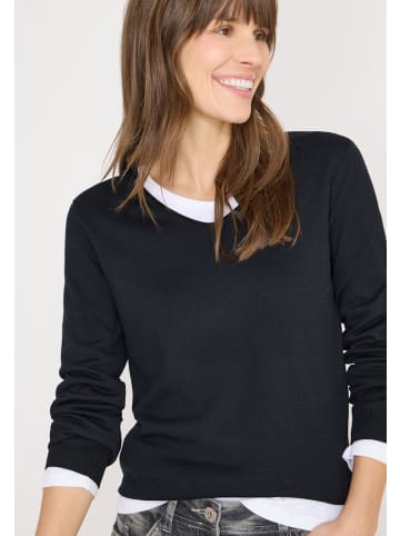 Cecil Basic Pullover in Blau