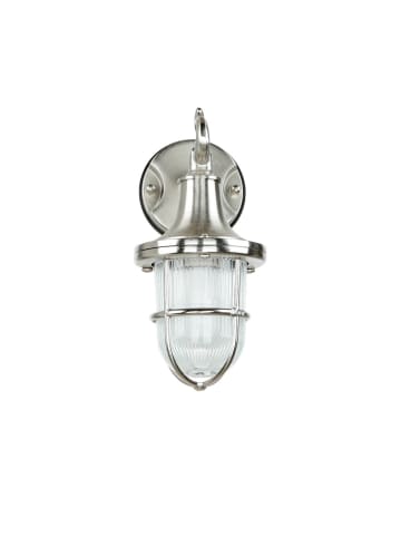 Licht-Erlebnisse Außen Wandlampe (B)11.5 x (H)25 cm in Nickel matt