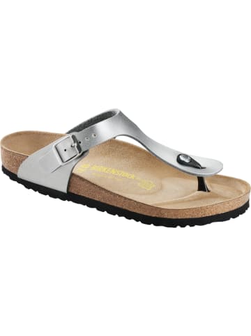 Birkenstock Zehentrenner Gizeh Birko-Flor in Silver
