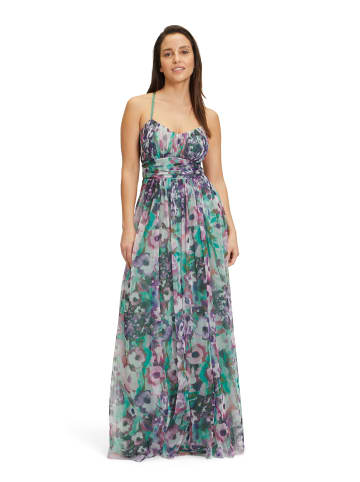 Vera Mont Abendkleid mit Blumenprint in Purple/Green