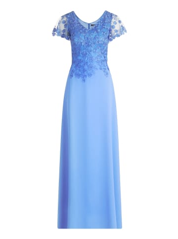 Vera Mont Abendkleid mit Stickerei in Paris Blue