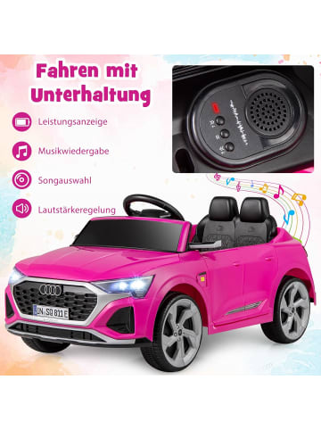 COSTWAY Kinder Elektroauto Audi SQ8 in Rosa