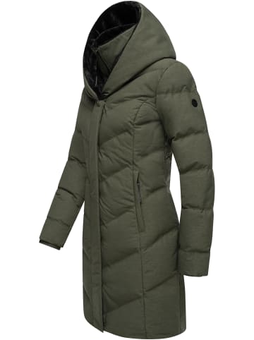 ragwear Steppmantel Natalka Cosy in Dark Olive
