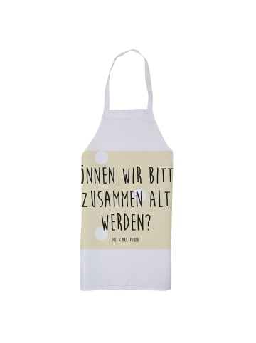 Mr. & Mrs. Panda Schürze Spinne Agathe Brief mit Spruch in Gelb Pastell