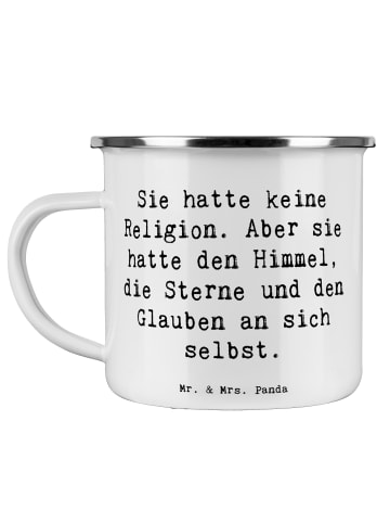 Mr. & Mrs. Panda Becher Spruch Himmel und Freude mit Spruch in Weiß
