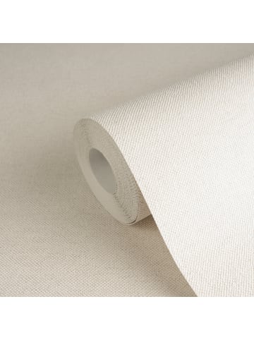 A.S. Création Tapete Nordic Plain in Leinenbeige