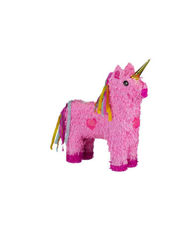 relaxdays 4tlg. Pinata Set "Einhorn" in Pink