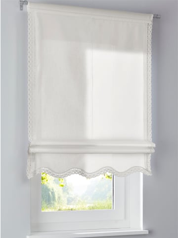 Heine Raffrollo in weiß