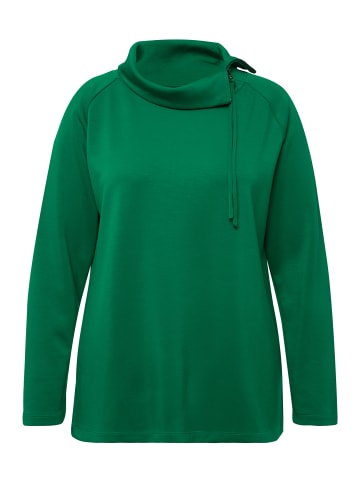 Ulla Popken Sweatshirt in smaragdgrün