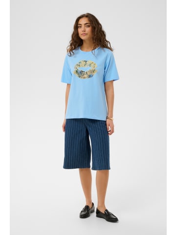 CULTURE T-shirt CUcilie Classic fit in Powder Blue