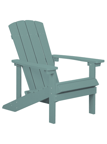 Beliani Gartenstuhl ADIRONDACK in Blau - (W) 75 x (H) 88 x (L) 88 cm