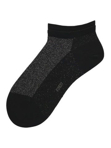 Kunert Sneakersocken Sparkling Essential edler Glanz in Black