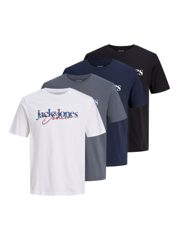 Jack & Jones 4er-Pack T-shirt in Turbulence