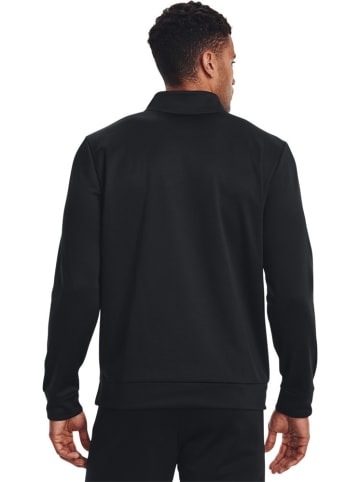 Under Armour Fleecejacke/Fleecepullover "Armour Fleece Hoodie mit ¼ Zip" in Schwarz
