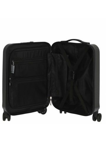 Check.In London 2.0 - 4-Rollen-Trolley 50 cm (orange) in carbon schwarz