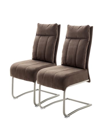 home24 Freischwinger Crowan 2er-Set in Vintage Sand