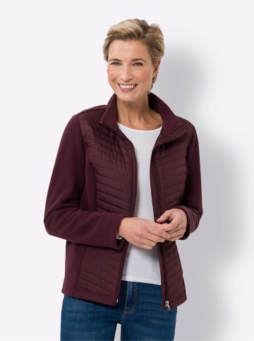 Sieh an! Fleece-Jacke in burgund