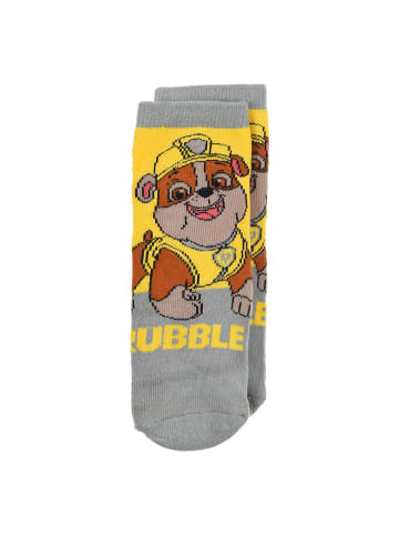 Paw Patrol Socken mit Gumminoppen Anti-Rutsch in Grau