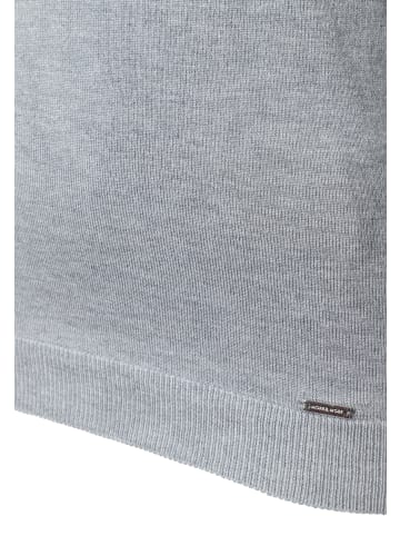 More & More klassischer, schmaler Rollkragenpullover in silvergrey melange