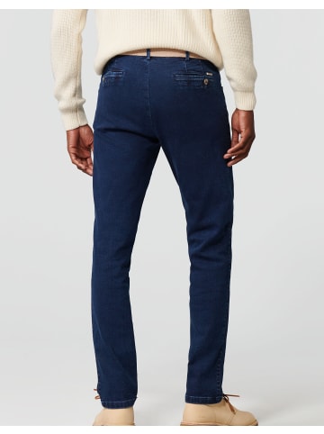 Meyer Chino-Hose in Blue-Stone