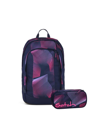 Satch Schulrucksack-Set AIR "Seismic Pink" 2-tlg. in Pink