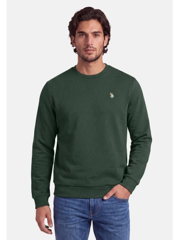 U.S. Polo Assn. Pullover USJaxxon – Herren Sweatshirt mit Rundhalsausschnitt in Dark Green