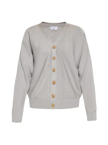 usha WHITE LABEL Cardigan in GRAU MELANGE