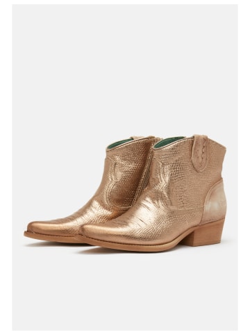Felmini Stiefelette in Gold-Braun