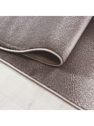 KADIMA DESIGN Teppich Kurzflor Waschbar Abstrakt ASPEN Strapazierfähig OEKO-TEX in Braun