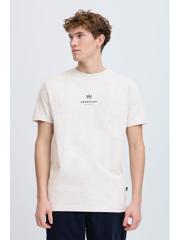 Kronstadt Rundhalsshirt KSMccarto in Grau