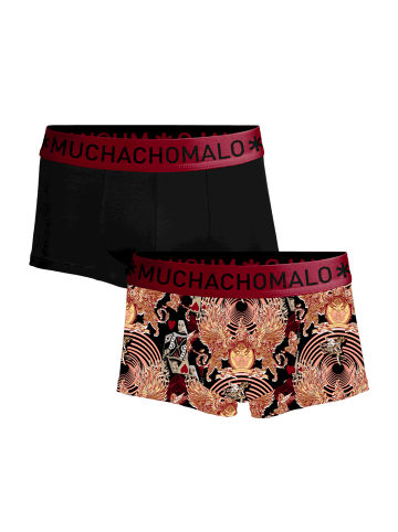 Muchachomalo 2er-Set: Boxershorts in Multicolor/Black