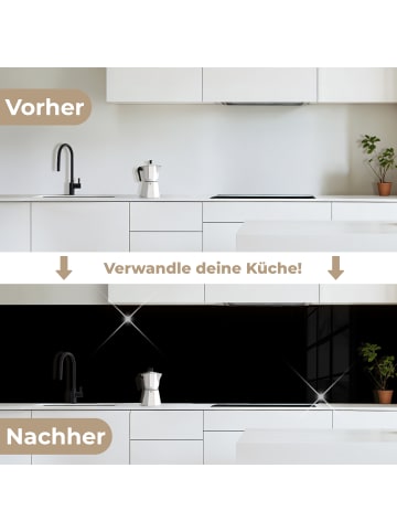 OnlyWow Küchenrückwand Schwarz
