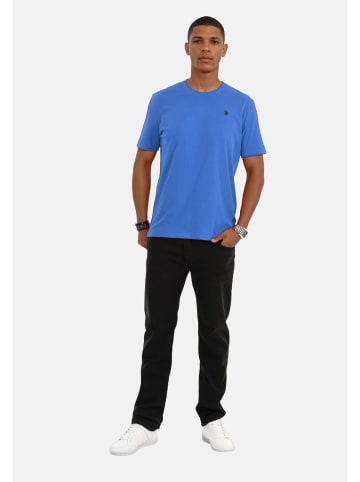 U.S. Polo Assn. T-Shirt USNaash – Herren Basic Shirt aus 100 % Baumwolle in Kobalt