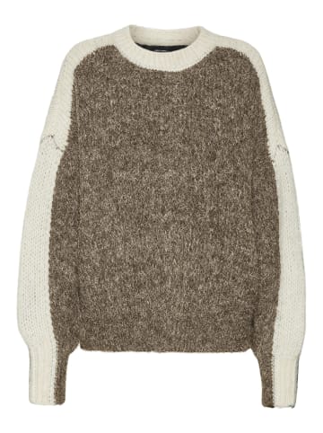 Vero Moda Strickpullover in Silver Mink