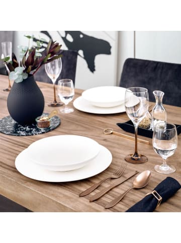 Villeroy & Boch 6er Set Schalen flach Manufacture Rock Blanc ø 23,5 cm in weiß