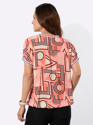 WITT WEIDEN Druckbluse in koralle-sand-bedruckt