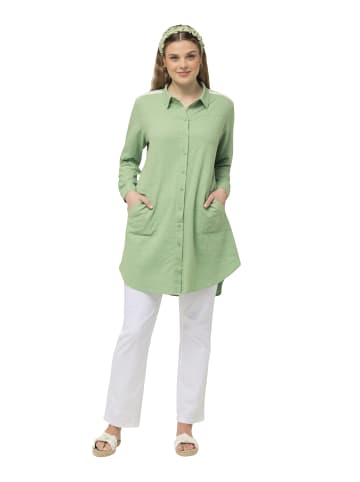 Ulla Popken Hemdbluse in lichtgrün